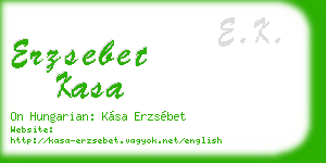 erzsebet kasa business card